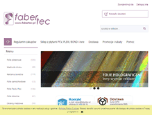Tablet Screenshot of fabertec.pl